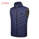 Heated Vest Men Women Usb Heated Jacket Heating Vest Thermal Clothing Hunting Vest Winter Heating Jacket 11 areas heating