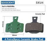 4 Pair (8pcs) MTB Bicycle Hydraulic Disc Ceramics Brake Pads For SHIMANO SRAM AVID HAYES Magura Cycling Bike Part Accessories