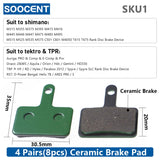 4 Pair (8pcs) MTB Bicycle Hydraulic Disc Ceramics Brake Pads For SHIMANO SRAM AVID HAYES Magura Cycling Bike Part Accessories