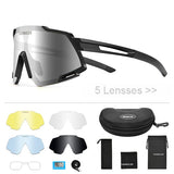 NEWBOLER Polarized Sports Men Sunglasses Road Cycling Glasses Mountain Bike Bicycle Riding Protection Goggles Eyewear 5 Lens