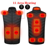 Heated Vest Men Women Usb Heated Jacket Heating Vest Thermal Clothing Hunting Vest Winter Heating Jacket 11 areas heating front and back