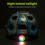 Bicycle Helmet with night helmet taillight