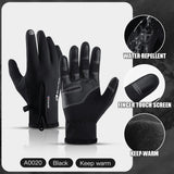 Hot Sale Winter Outdoor Sports Running Glove Warm Touch Screen Gym Fitness Full Finger Gloves For Men Women Knitted Magic Gloves