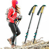 195g/pc Carbon Fiber Trekking Pole Nordic Walking Stick