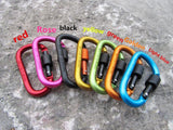 8cm Aluminum Carabiner Quickdraw Keychain Hook - Spocamp