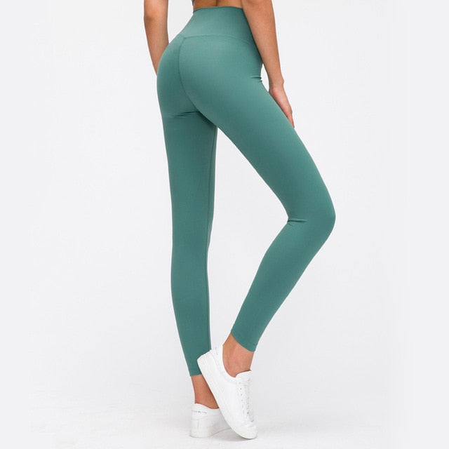 Activewear Ankle Length Tights in Moss Green ( Size S